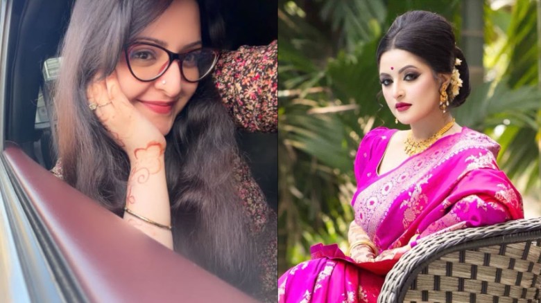 শিউলি ফুল খুঁজতে গিয়ে ভক্তদের চোখে নিজেই ফুল পরীমনি