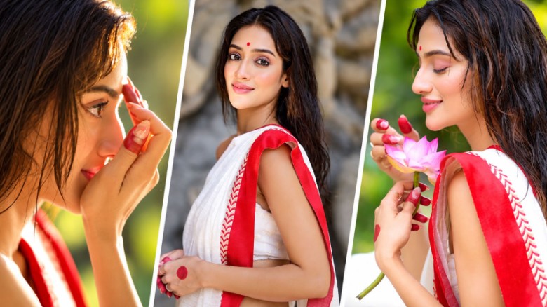 বিজয়া দশমীতে দেবীবরণ করে ফের সমালোচনায় নুসরাত জাহান